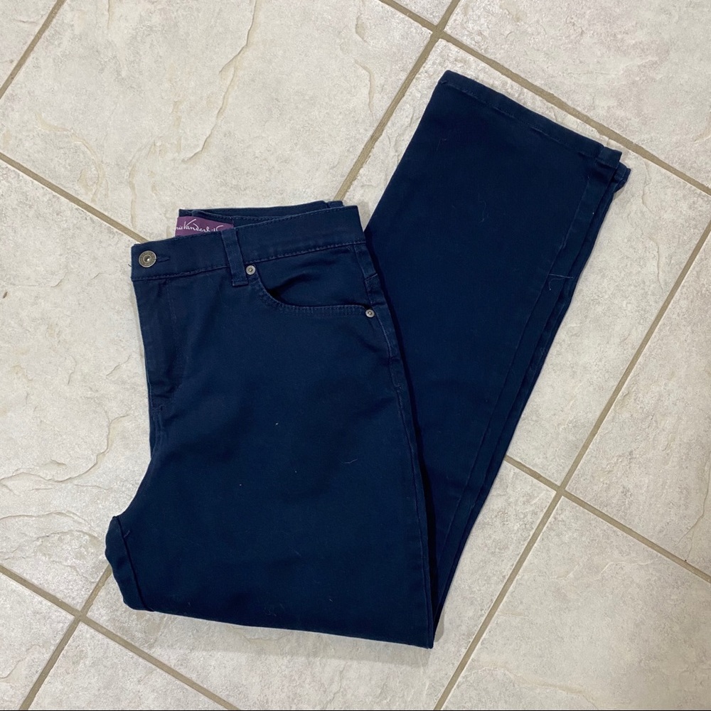 Gloria Vanderbilt Amanda Jeans women’s 8 Straight High Rise Dark blue jeans